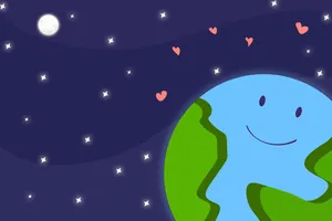 世界地球日卡通创意海报_1