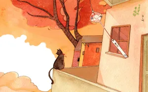 三月里的幸福饼插画高清图片第张