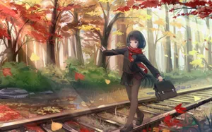 日本插画师kikivi动漫少女精美意境图片第张