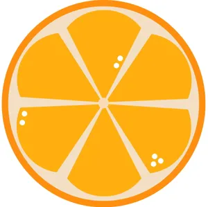 橙色卡通柑橘设计图片第1张