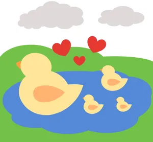 小鸭子幼儿卡通画图片_1