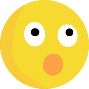 惊讶卡通黄色表情图片第1张