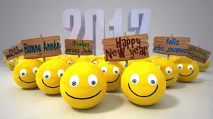 新春祝福语黄色表情图片第1张