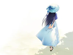 伤感背影手绘图片_1