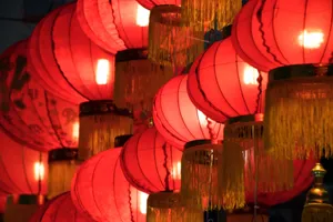 节日气氛的红灯笼图片_1