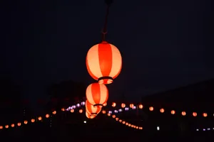 节日里挂的纸灯笼图片第张