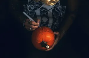 雕刻南瓜灯图片第张