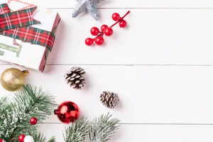圣诞节白色背景装饰图片第张