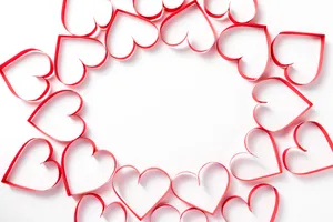 七夕情人节爱心丝带图片第张