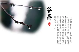 24节气谷雨绘画图片第1张