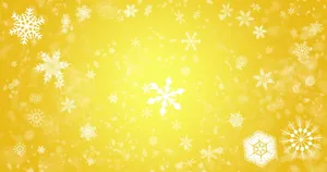 圣诞节雪花黄色背景素材