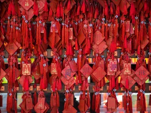 传统挂福墙图片_1