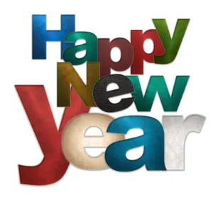 新年快乐英语字体设计_1