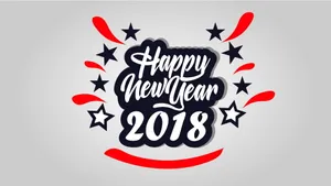 新年快乐艺术字体图片