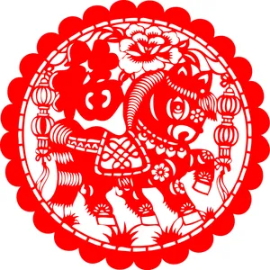 马年剪纸大全马图案