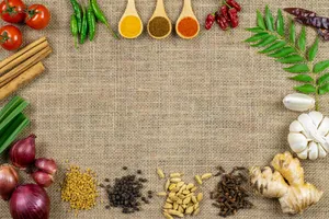 香料边框背景图片