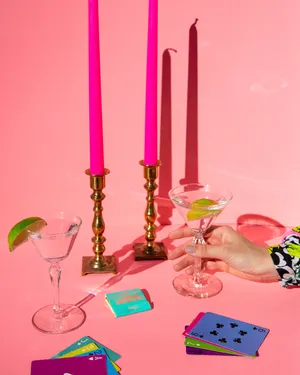 蜡烛和玻璃杯图片_1