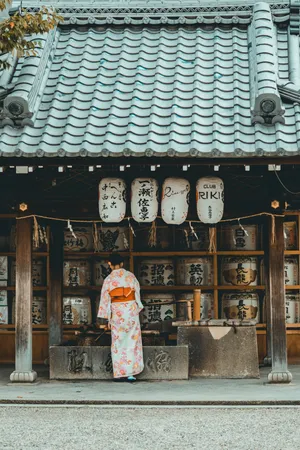 日本和服美女图片背影