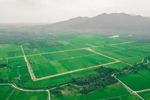 航拍田园风光图片第1张