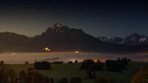 唯美闪亮的星空风景图片_1