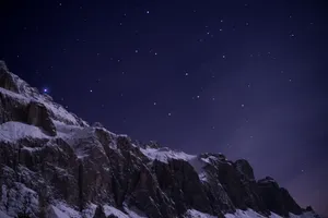 闪亮耀眼的星空风景图片_1