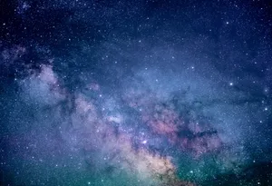 唯美纯净的璀璨星空风景图片