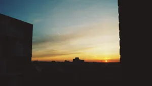 唯美日落风景图片_1