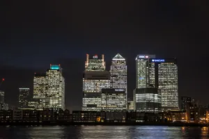 英国伦敦金丝雀码头风景图片