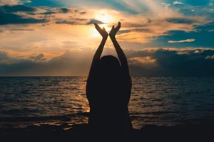 夕阳余晖高清图片第张