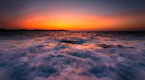 海上日落风景高清图片第张