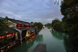 浙江乌镇夜景高清图片第张