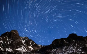 满天星轨自然风景图片第张