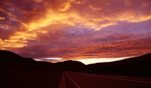 绚丽多彩的天边火烧云图片第张