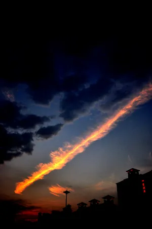 傍晚时分天空的图片第张