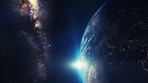 宇宙闪亮的星系图片第张