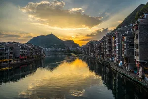 唯美的晚霞风景图片第张