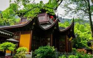 浙江杭州灵隐寺建筑风景图片第张