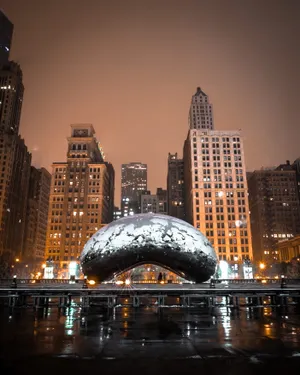 美国芝加哥云门建筑风景图片第张