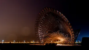 上海南汇嘴雕塑建筑风景图片第张