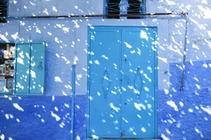 摩洛哥蓝色之城舍夫沙万建筑风景图片第张