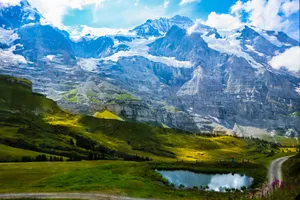 瑞士少女峰自然风景图片第张