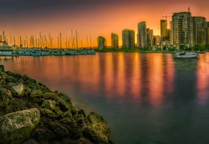 加拿大温哥华福尔斯溪港湾风景图片第张