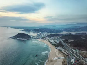 韩国海水浴场风景图片第张