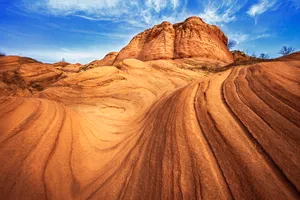 陕西靖边波浪谷风景图片第张