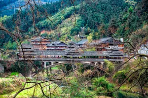 广西三江程阳风雨桥风景图片第张