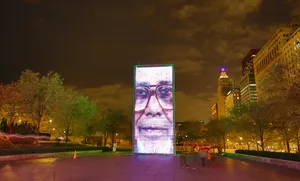 美国芝加哥皇冠喷泉风景图片第张