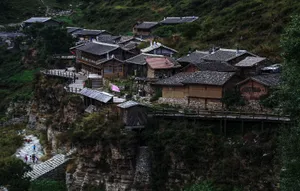 山西悬空村风景图片第张