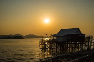 夕阳下的虎门大桥图片第张