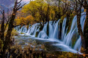 九寨沟瀑布图片第张