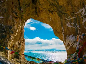 冬季纳木错绝美美景图片第张